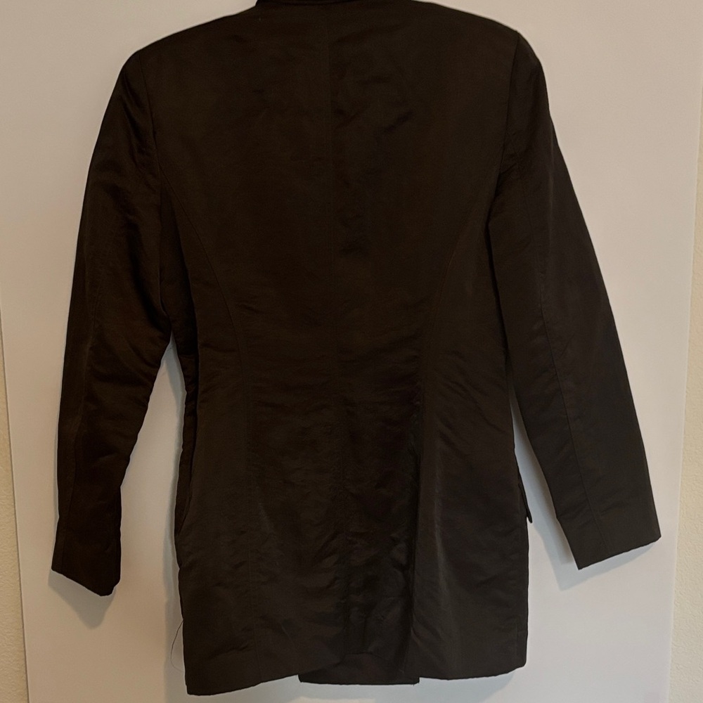 Finity Studio Dark Chocolate Double-Breasted Tren… - image 3